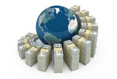 земной шар и доллары
